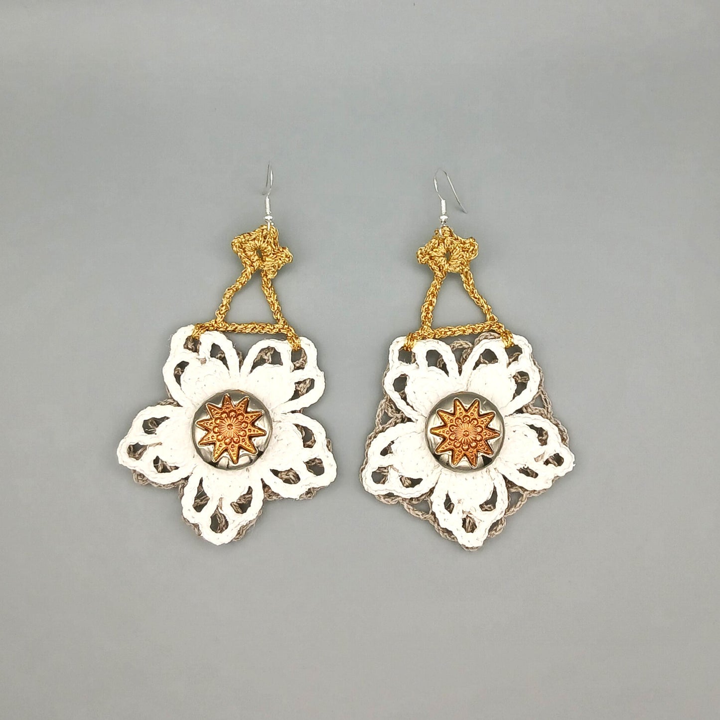 Easygoing chick crochet statement earrings